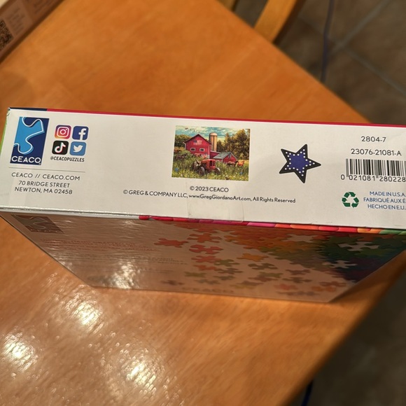 CEACO 750 piece puzzle Greg Giordano - Red Barn - Picture 2 of 4